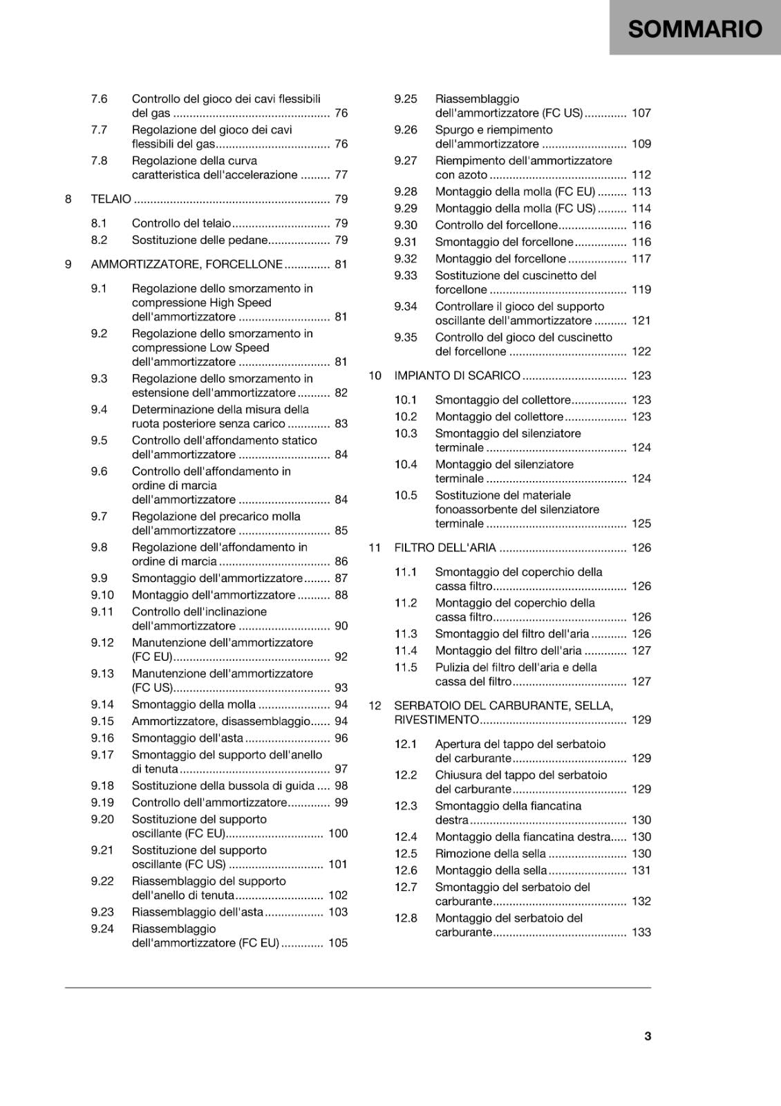 ITALIAN - HUSQVARNA 2022 - FC 250 EU US - MANUALE DI RIPARAZIONE