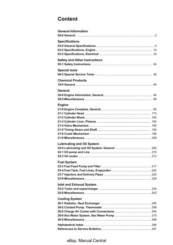 VOLVO PENTA D4 D6 - GROUP 30 & 20-26 REPRINTED - WORKSHOP MANUALS