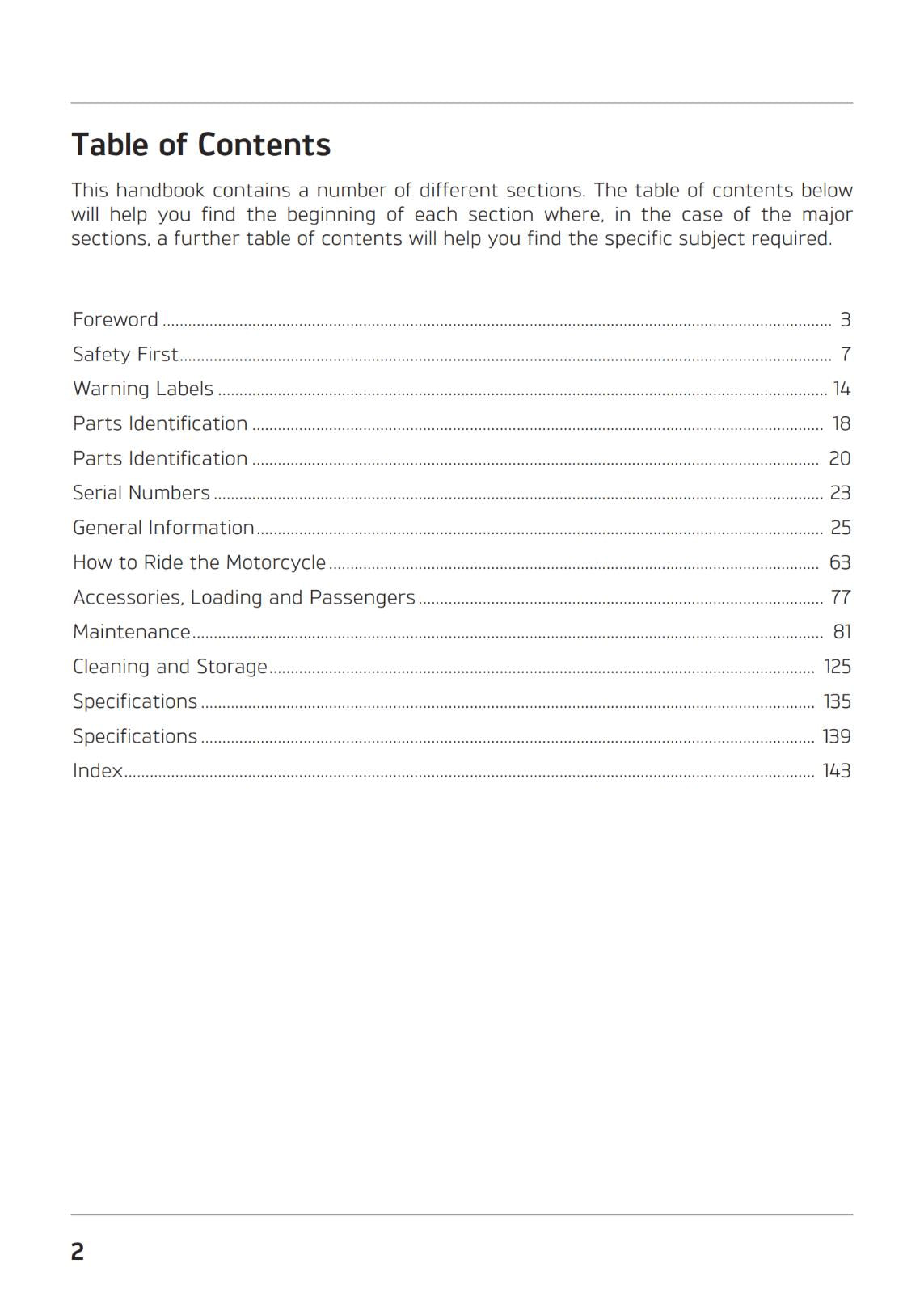 TRIUMPH OWNERS HANDBOOK MANUAL - 2017 TO 2020 - BONNEVILLE BOBBER SPEEDMASTER