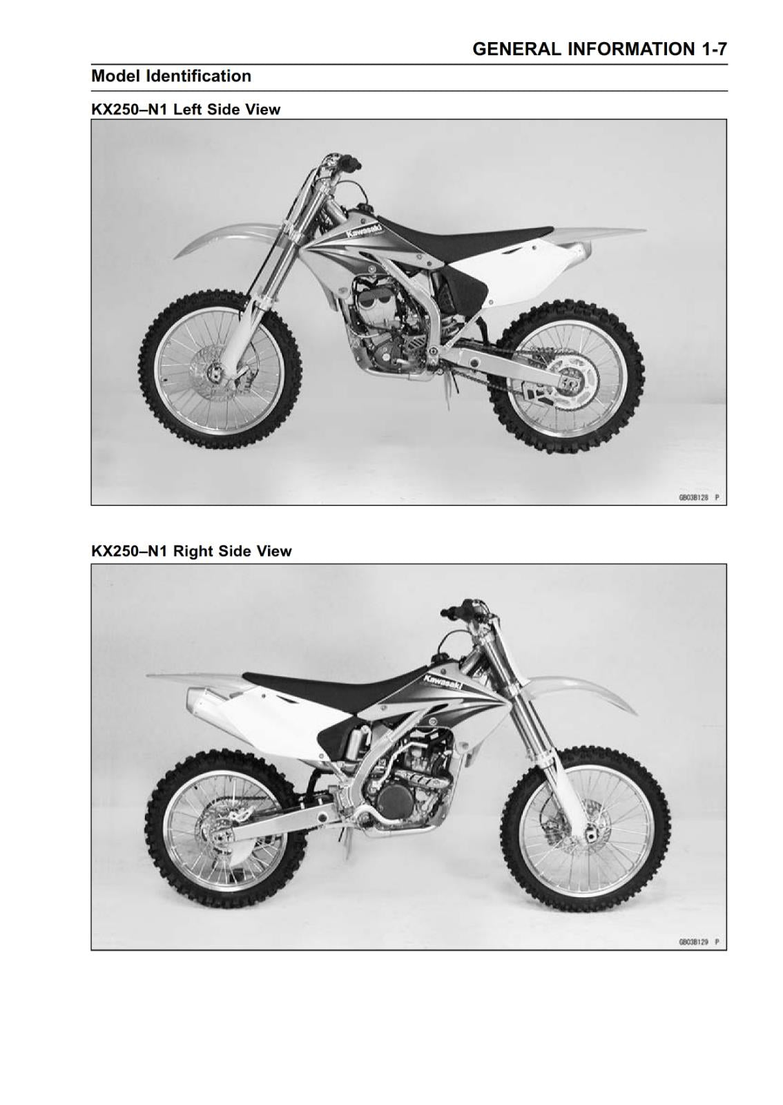 KAWASAKI MOTORCYCLE - 2004 - KX250F - KX250-N1 - SERVICE WORKSHOP REPAIR MANUAL