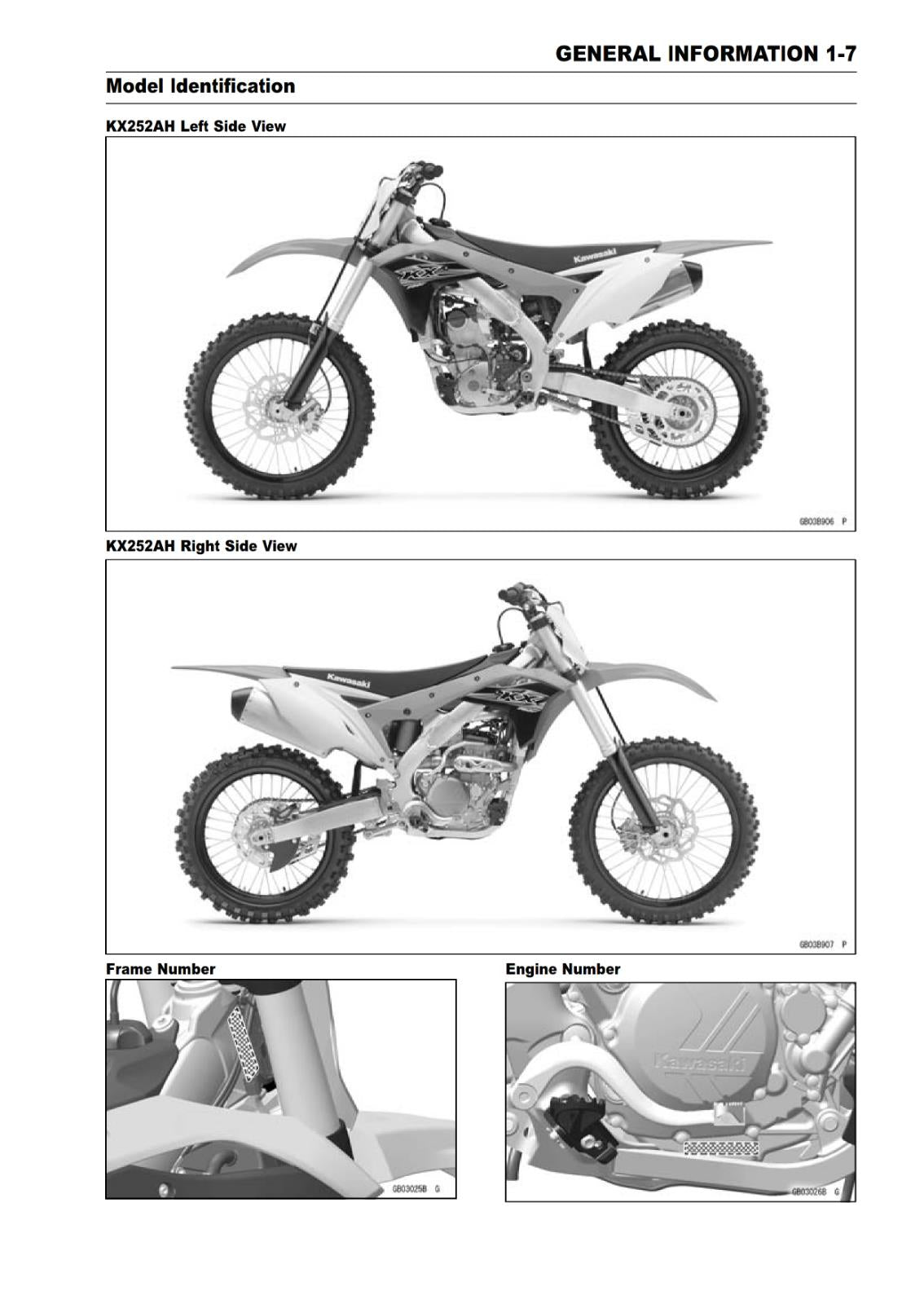 KAWASAKI MOTORCYCLE - 2017 2018 2019 - KX250 - SERVICE WORKSHOP REPAIR MANUAL