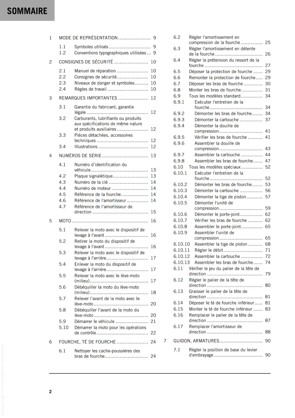FRENCH LANGUAGE - KTM 2024 - 890 ADVENTURE R RALLY - MANUEL DE REPARATION