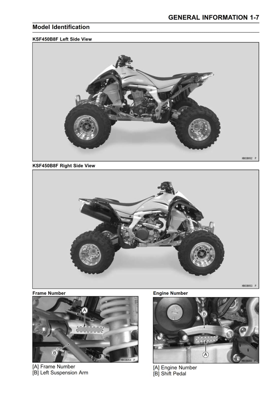 KAWASAKI MOTORCYCLE KFX450R SERVICE MANUAL 2008