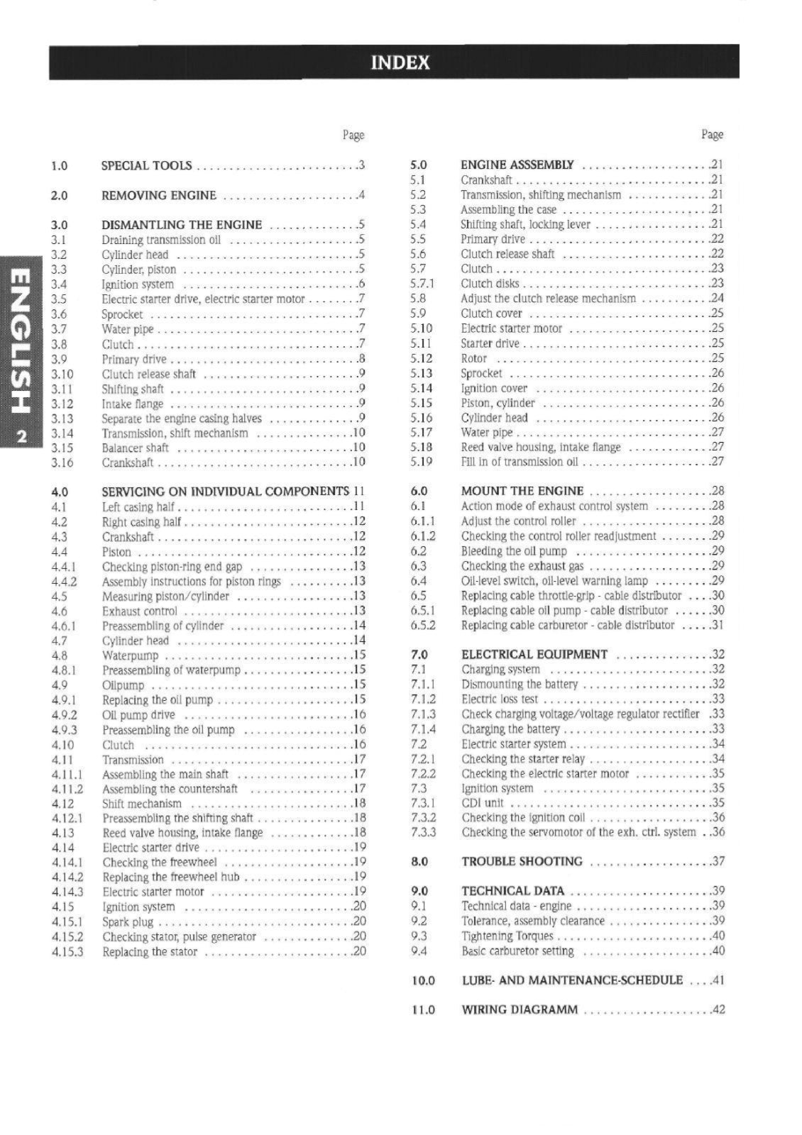 KTM 1996 - 125 LC2 - ENGINE SERVICE WORKSHOP REPAIR MANUAL