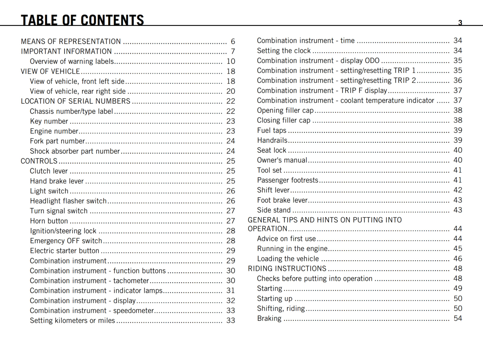 KTM 2010 - 690 DUKE USA - OWNERS MANUAL USER GUIDE
