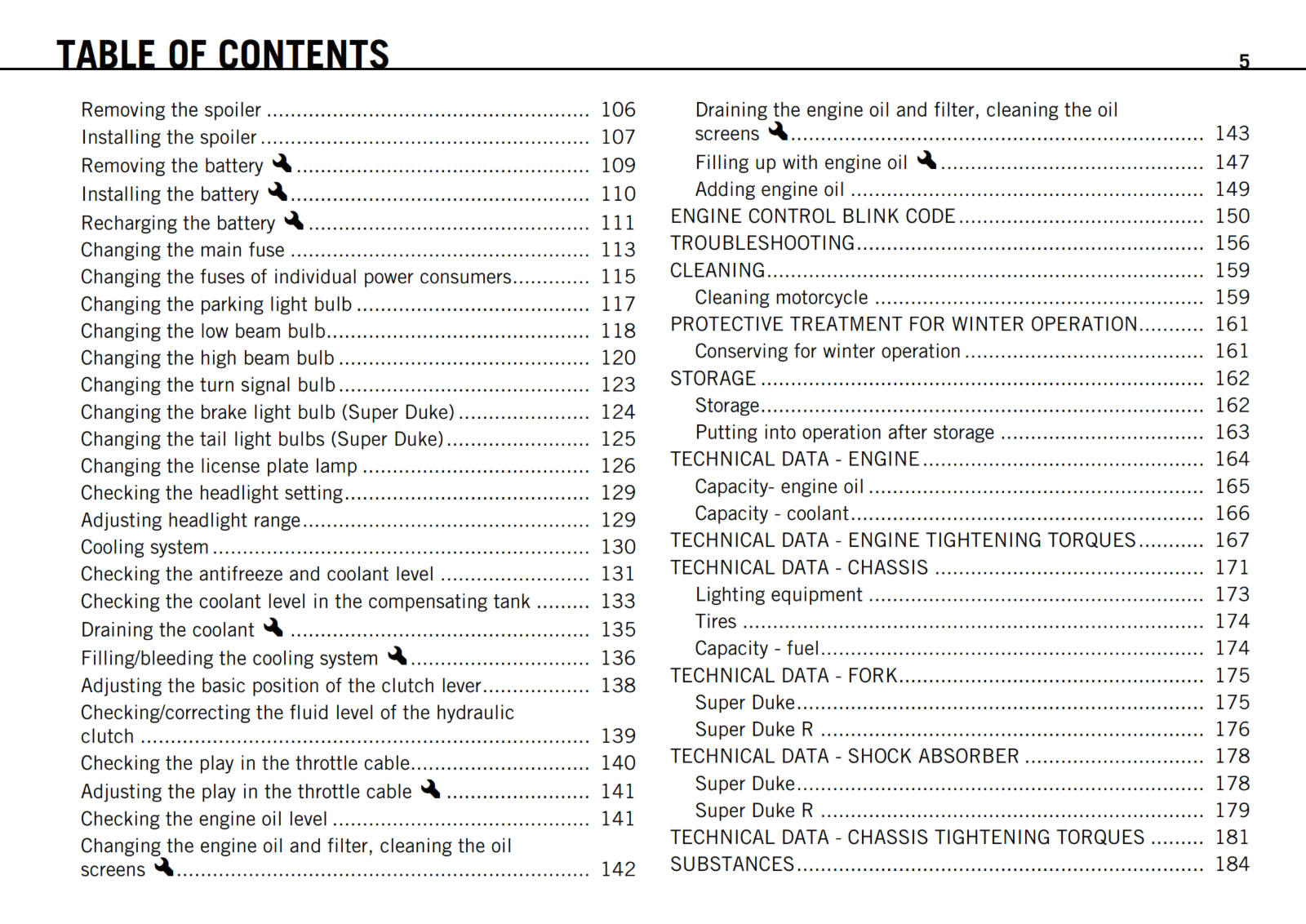 KTM 2010 - 990 SUPER DUKE R - OWNERS MANUAL USER GUIDE