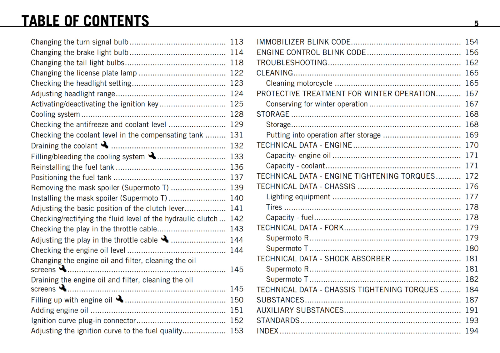 KTM 2010 - 990 SUPERMOTO R T - OWNERS MANUAL USER GUIDE
