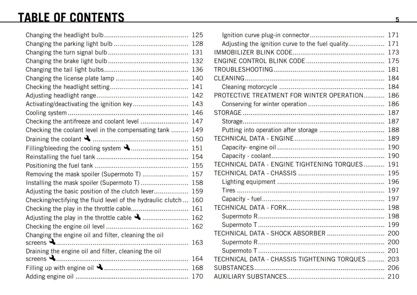 KTM 2010 - 990 SUPERMOTO R T USA - OWNERS MANUAL USER GUIDE