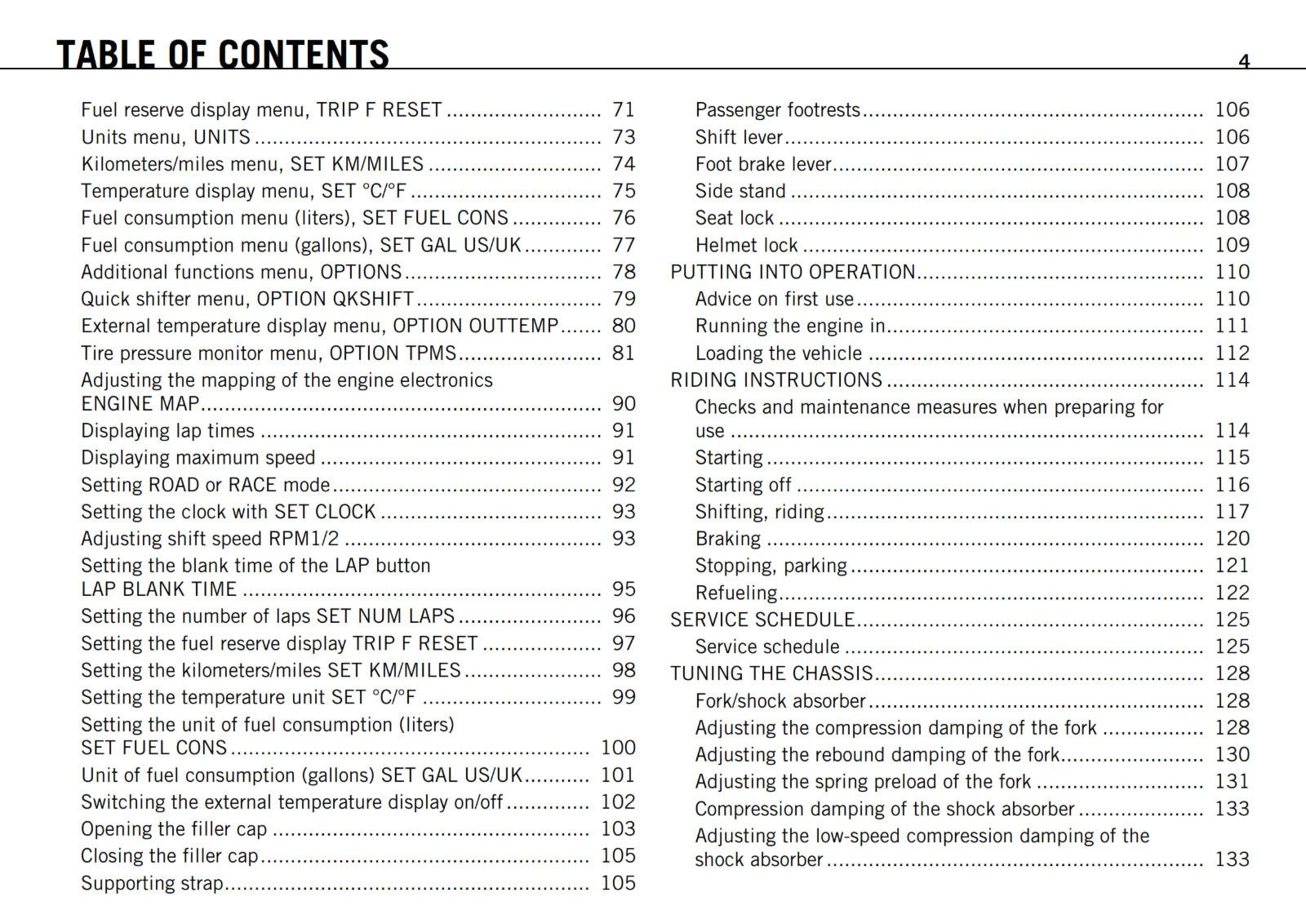 KTM 2011 - 1 190 RC8 R USA - OWNERS MANUAL USER GUIDE