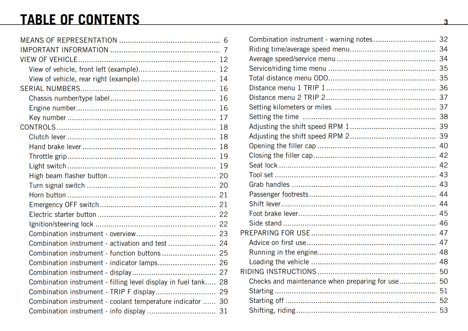 KTM 2011 - 125 DUKE  - OWNERS MANUAL USER GUIDE