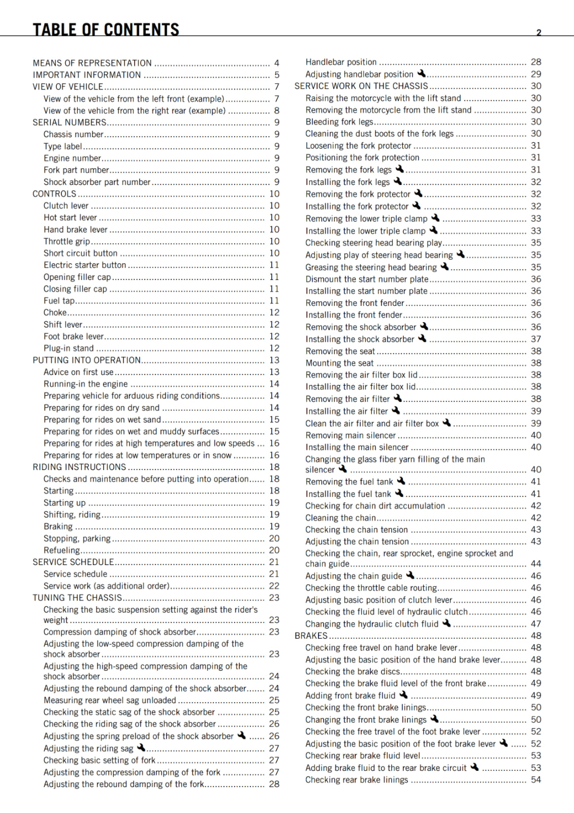 KTM 2011 - 450 SX-F - OWNERS MANUAL USER GUIDE