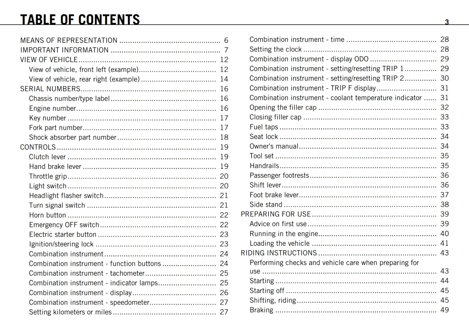KTM 2011 - 690 DUKE R - OWNERS MANUAL USER GUIDE