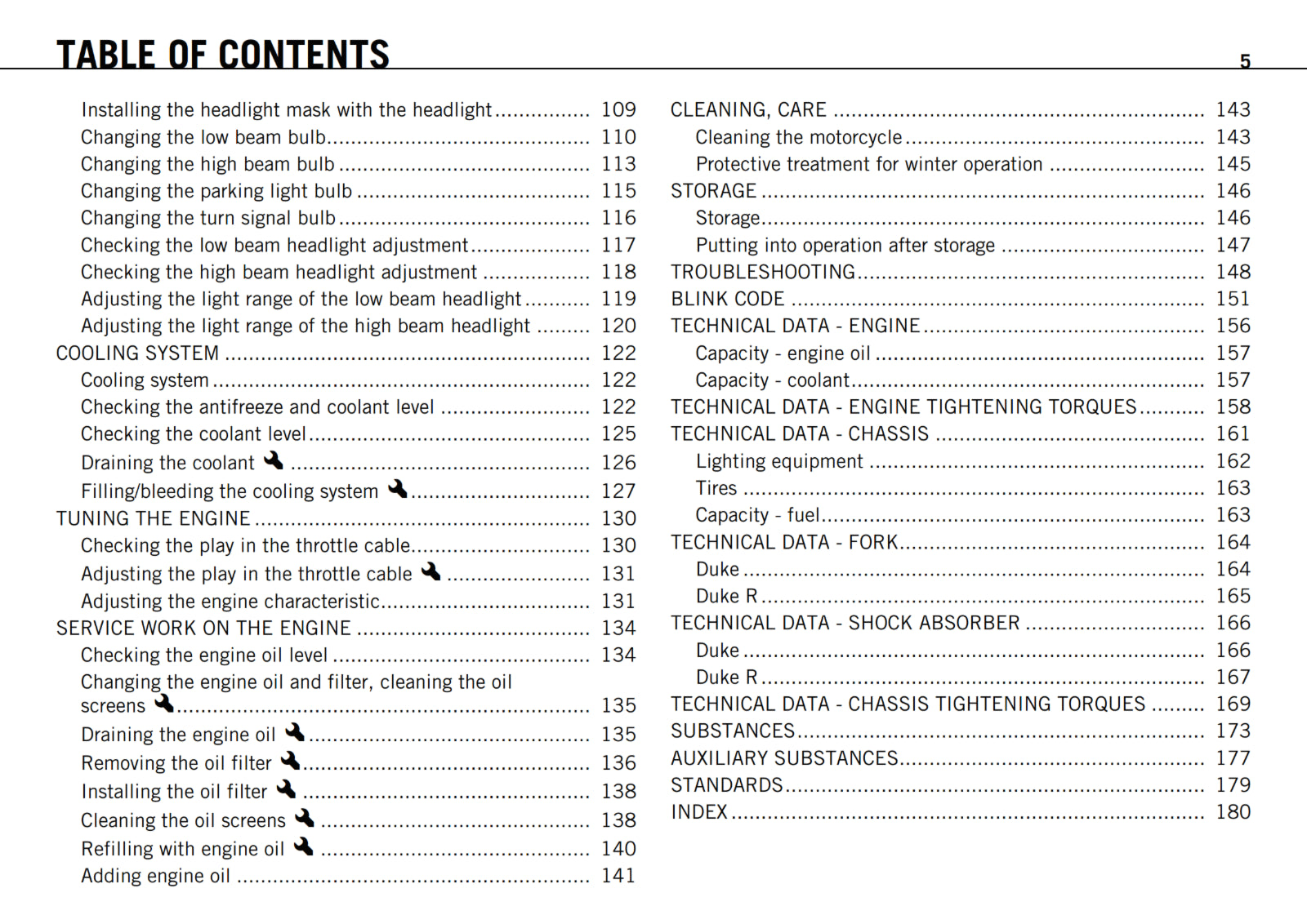 KTM 2011 - 690 DUKE R - OWNERS MANUAL USER GUIDE