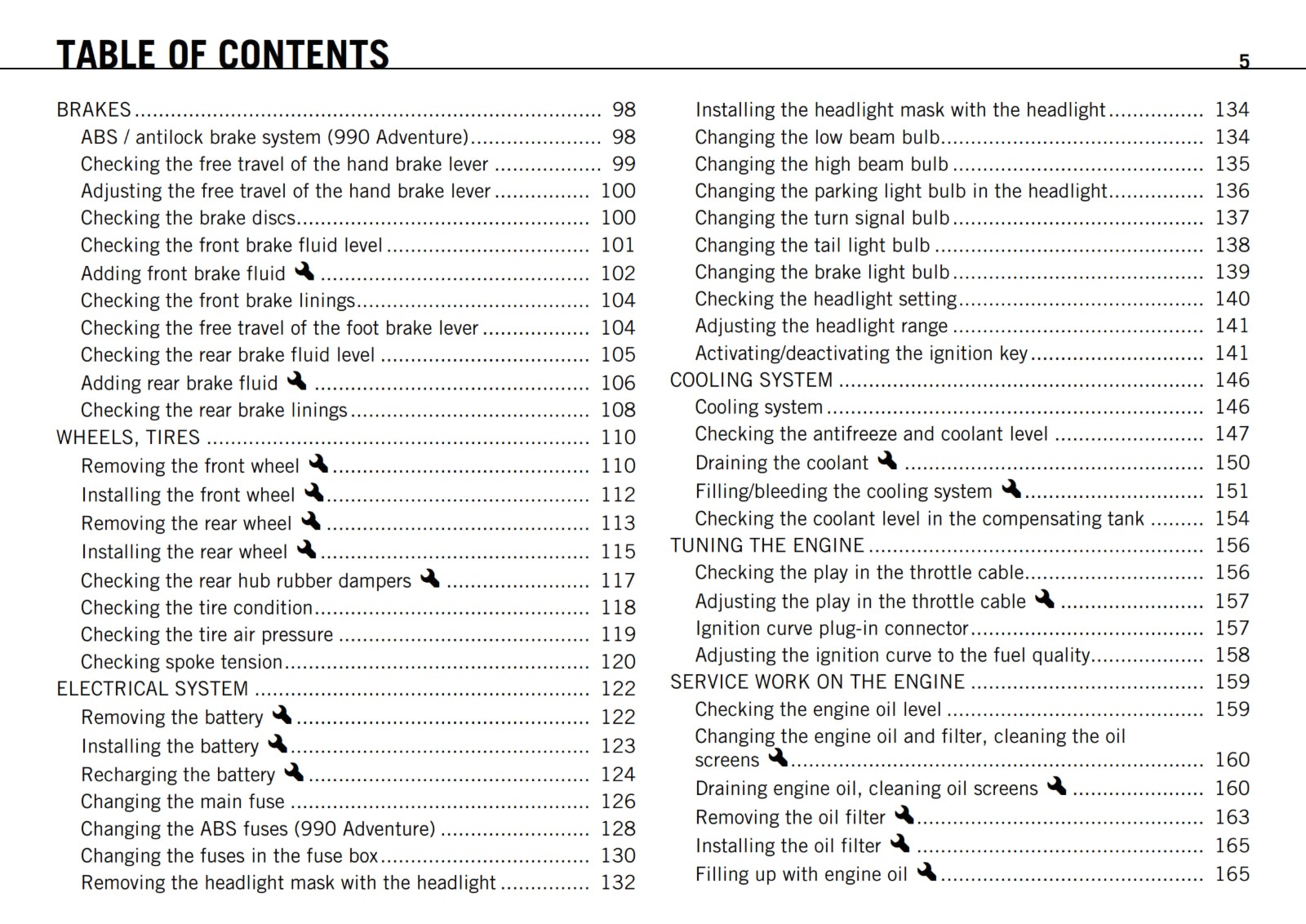 KTM 2011 - 990 ADVENTURE R - OWNERS MANUAL USER GUIDE