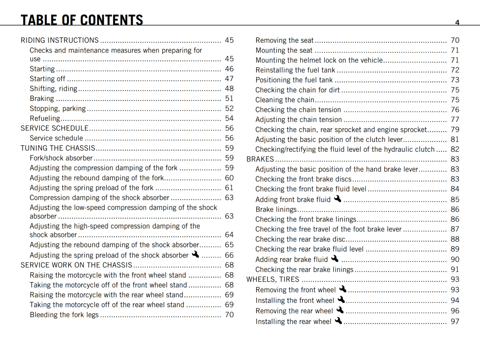 KTM 2011 - 990 SUPERMOTO R - OWNERS MANUAL USER GUIDE