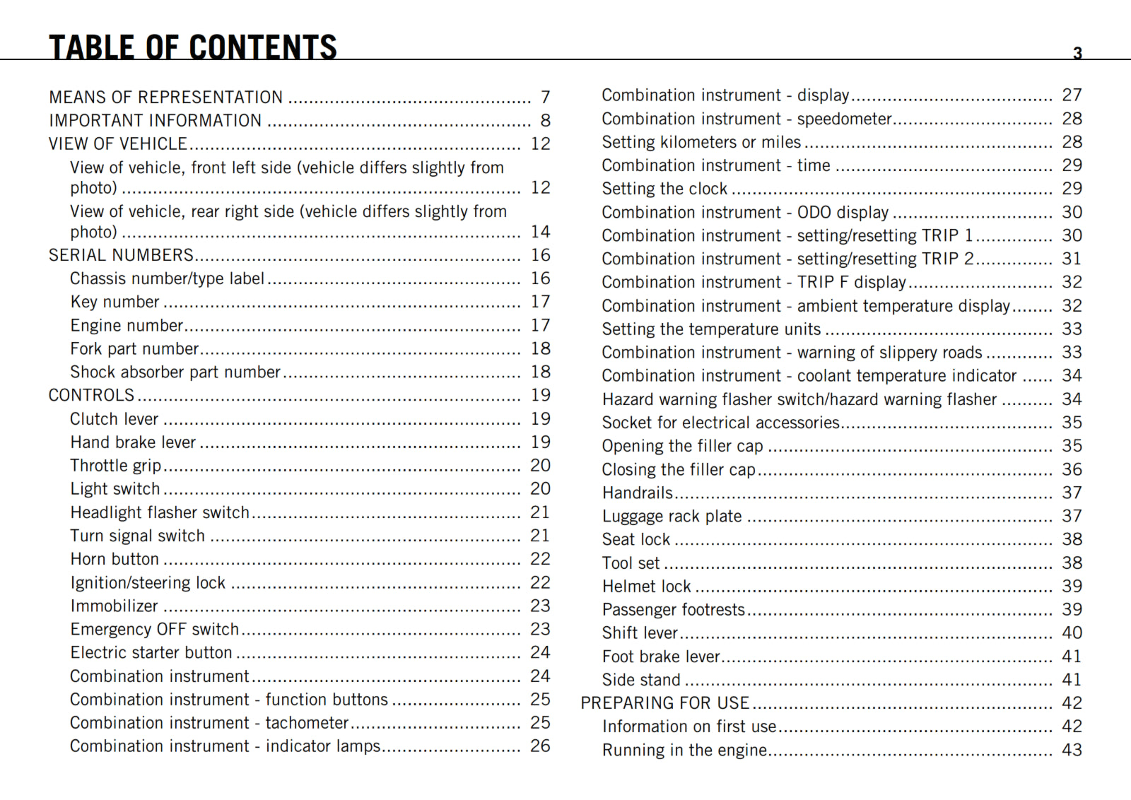 KTM 2011 - 990 SUPER MOTO T - OWNERS MANUAL USER GUIDE