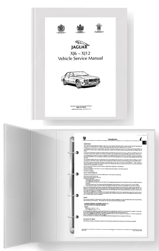 JAGUAR XJ6 XJ12 (X300) COMPLETE SET OF MANUALS - SERVICE ELECTRICAL AJ16 V12 ZF