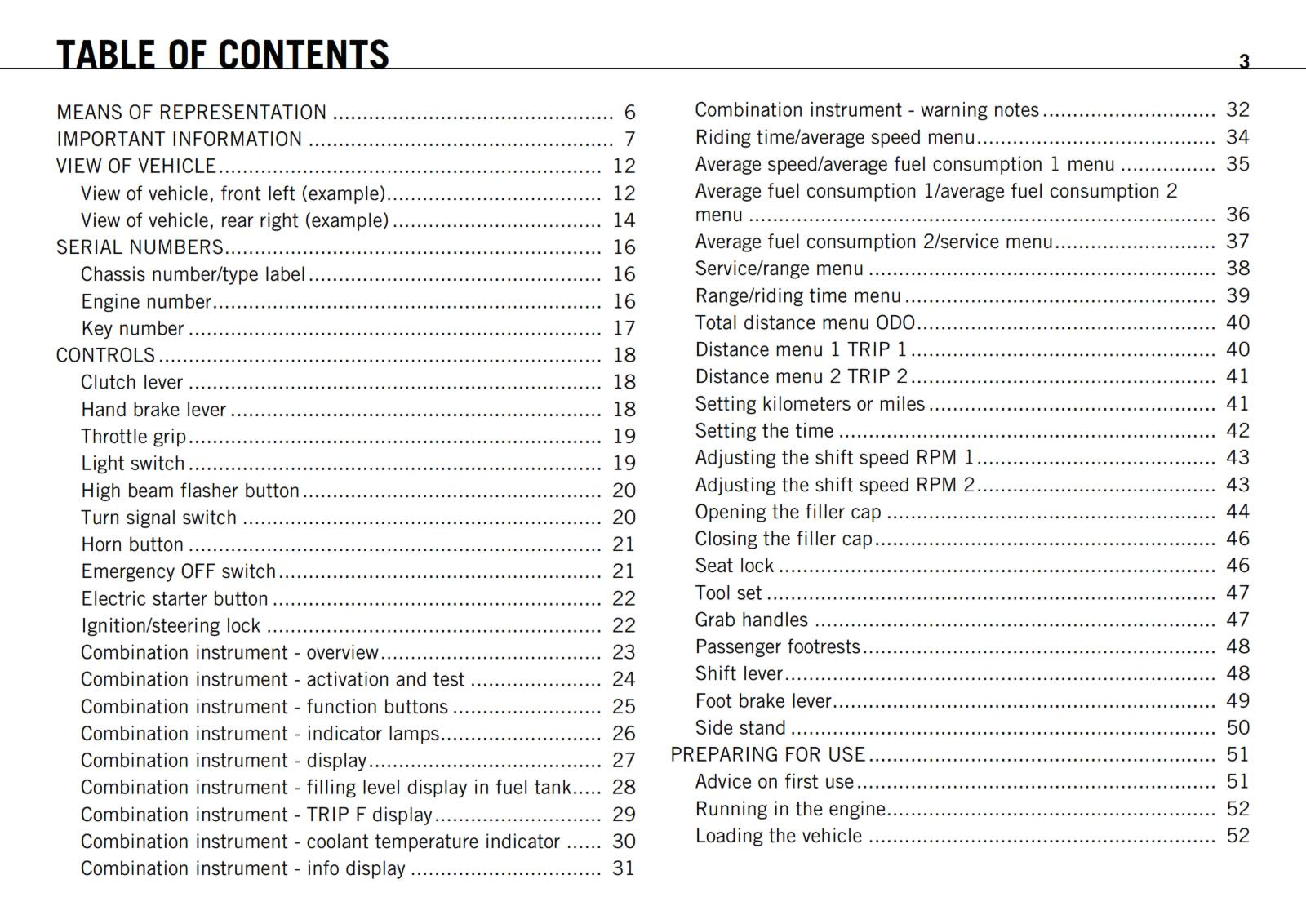 KTM 2012 - 125 200 DUKE - OWNERS MANUAL USER GUIDE