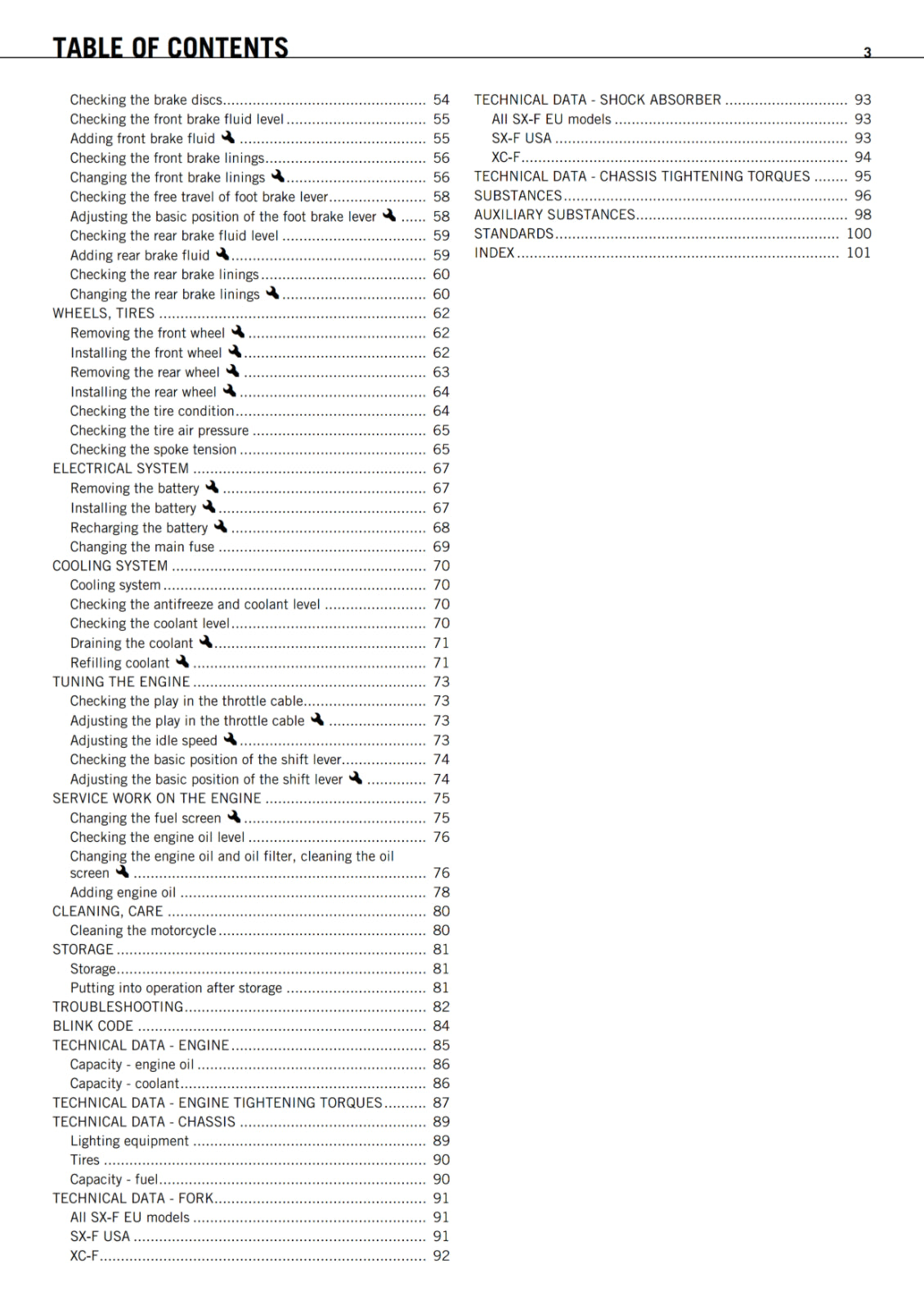 KTM 2012 - 250 SX-F ROCZEN REPLICA XC-F - OWNERS MANUAL USER GUIDE