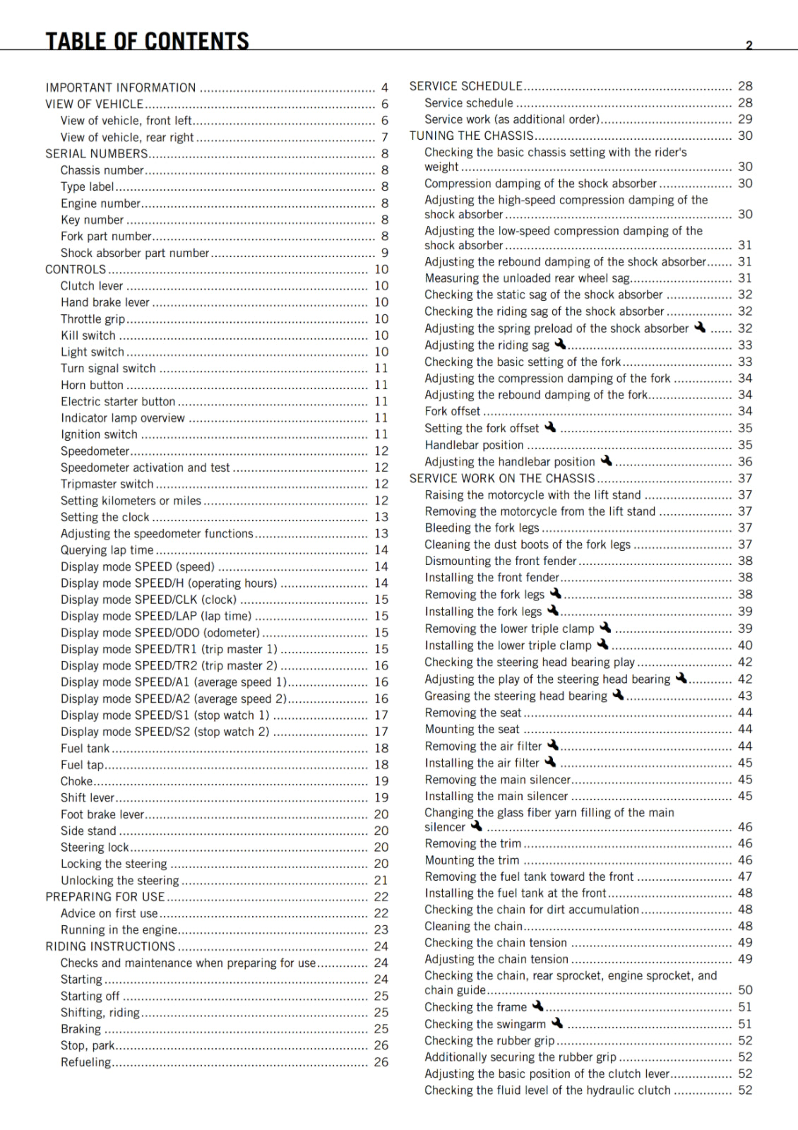 KTM 2012 - 450 RALLY FACTORY REPLICA - OWNERS MANUAL USER GUIDE