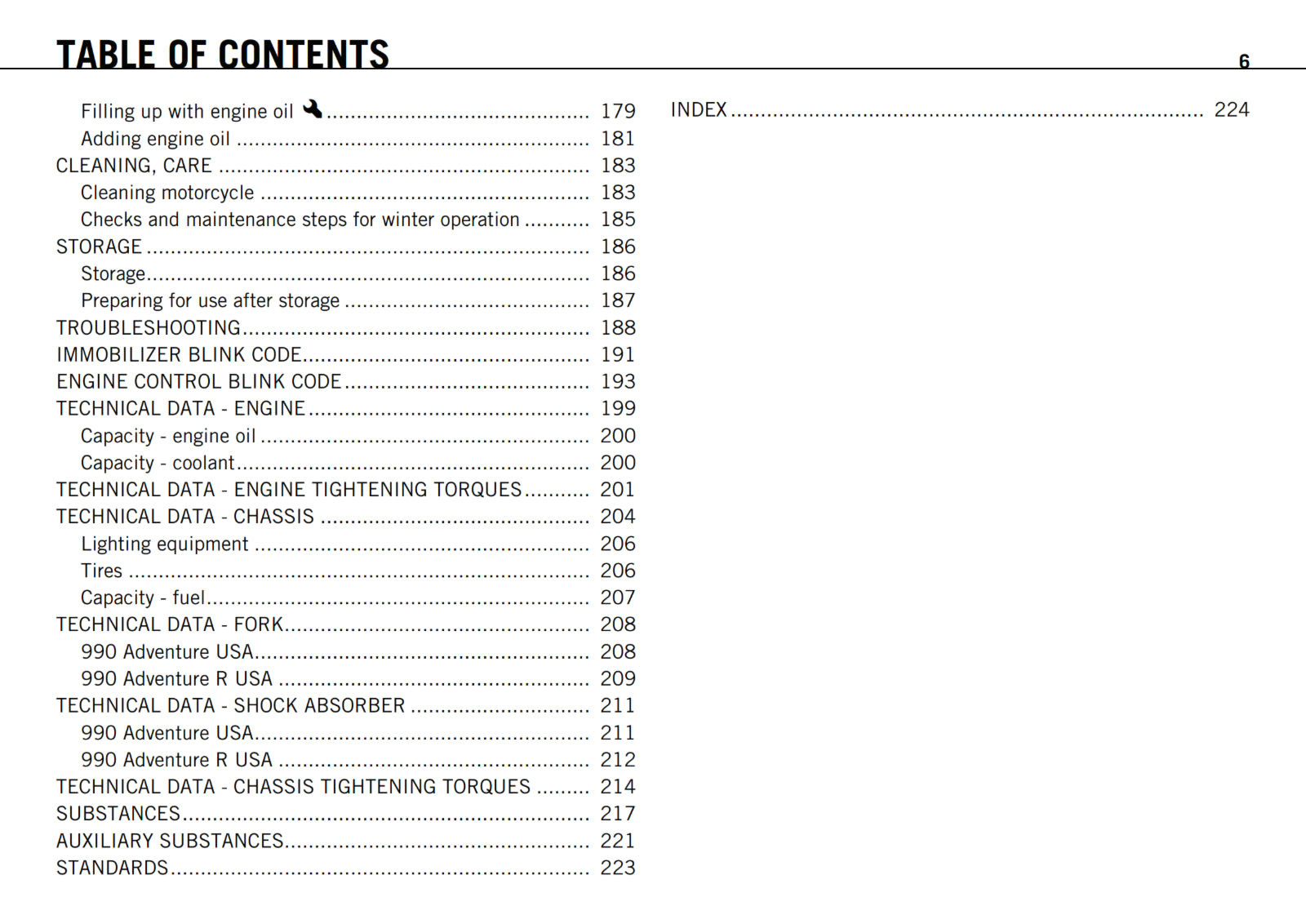 KTM 2012 - 990 ADVENTURE R USA - OWNERS MANUAL USER GUIDE