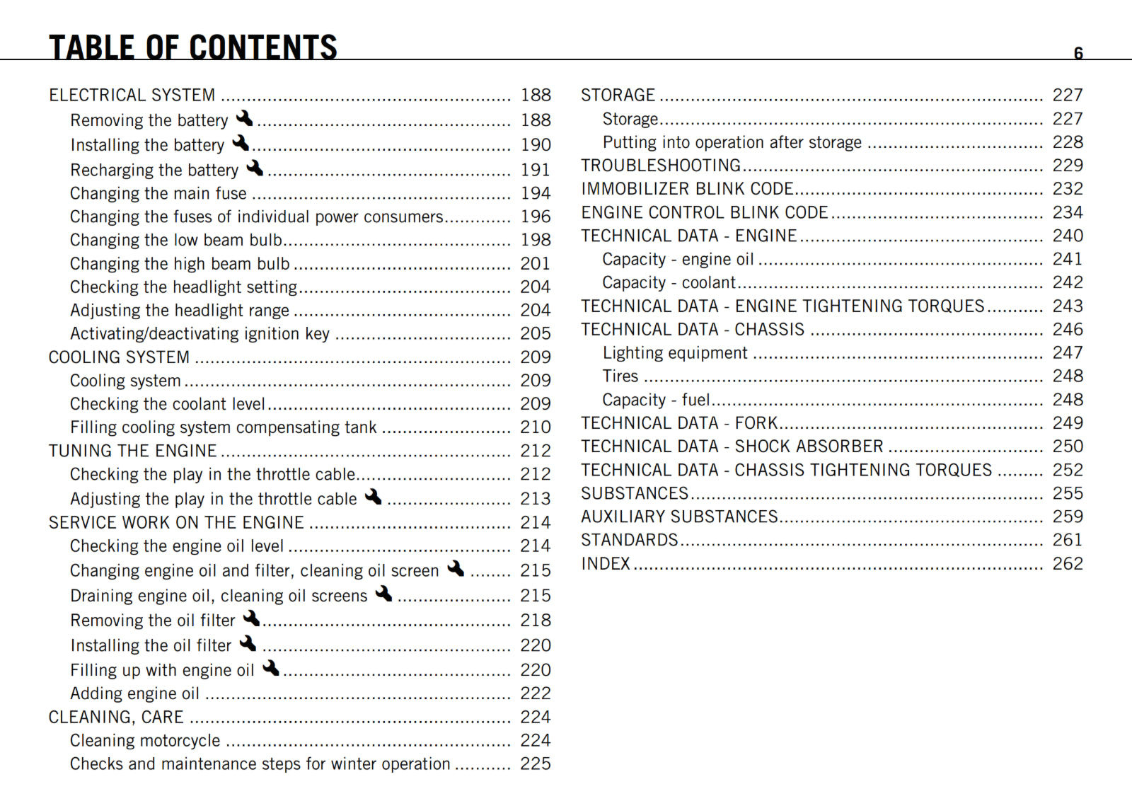 KTM 2012 - 1190 RC8 R - OWNERS MANUAL USER GUIDE