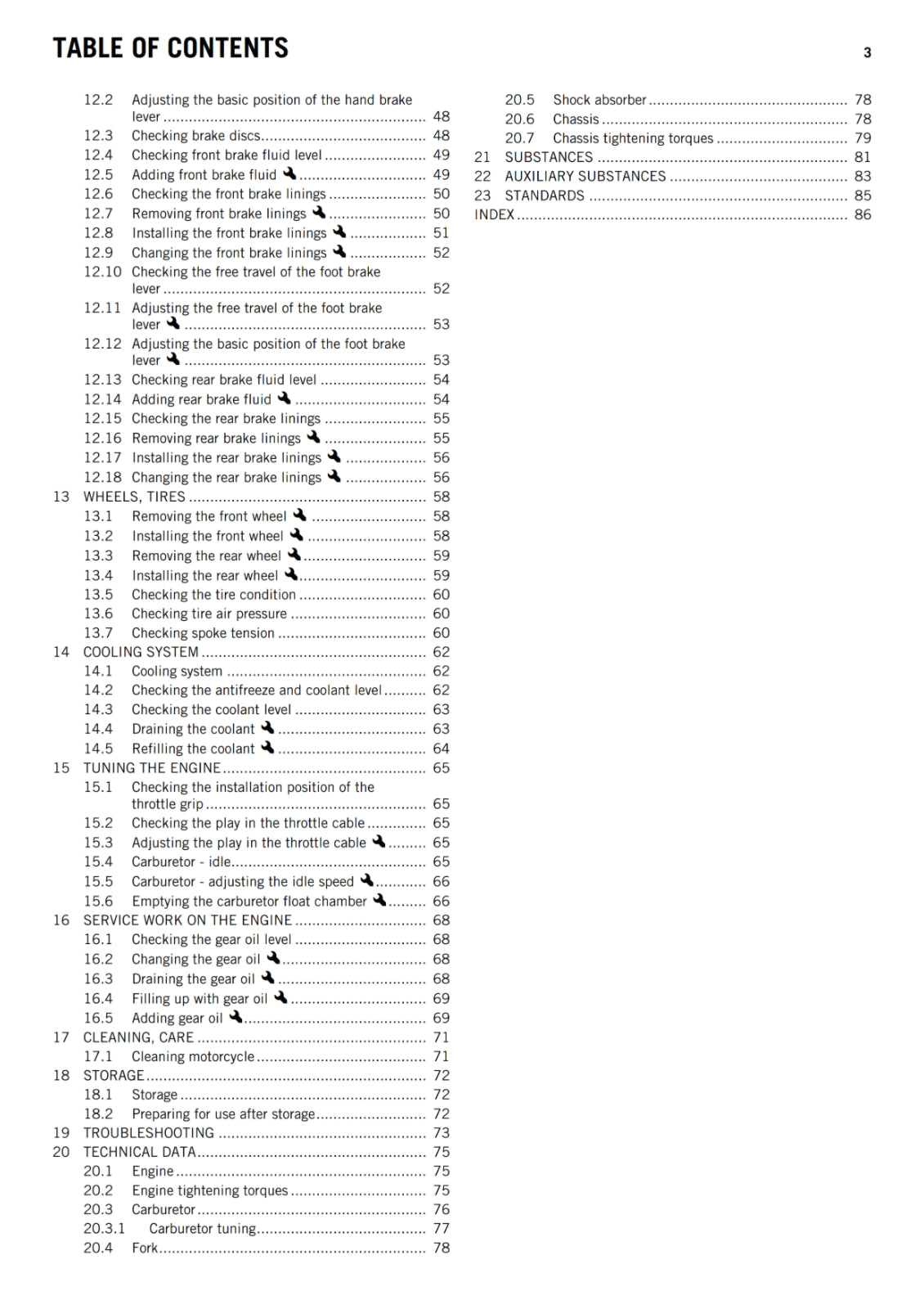 KTM 2013 - 65 SX - OWNERS MANUAL USER GUIDE