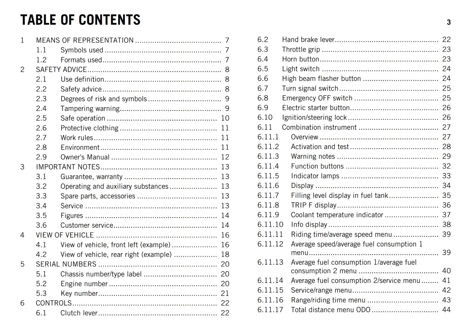 KTM 2013 - 125 200 DUKE - OWNERS MANUAL USER GUIDE