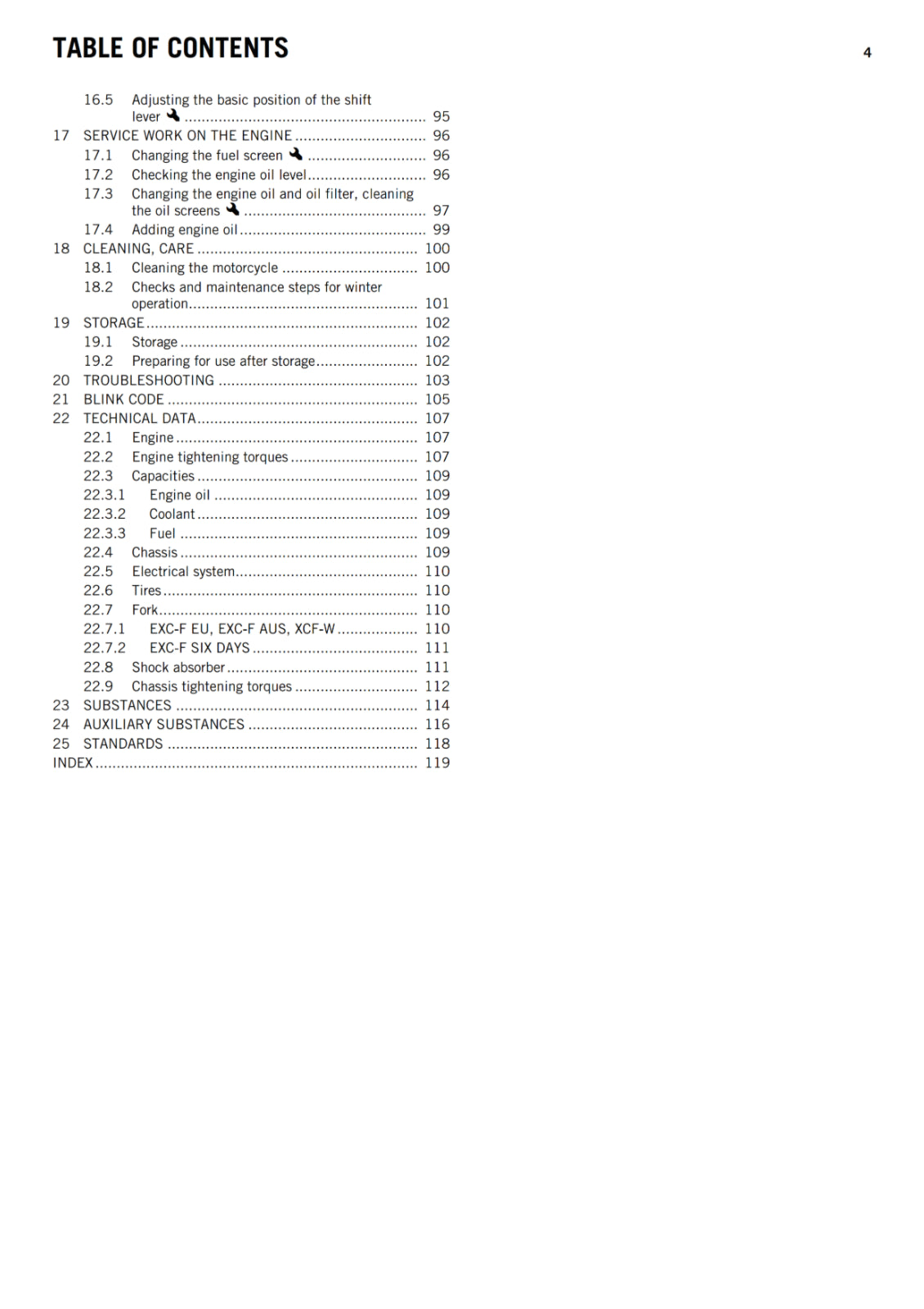 KTM 2013 - 250 EXC-F SIX DAYS XCF-W - OWNERS MANUAL USER GUIDE