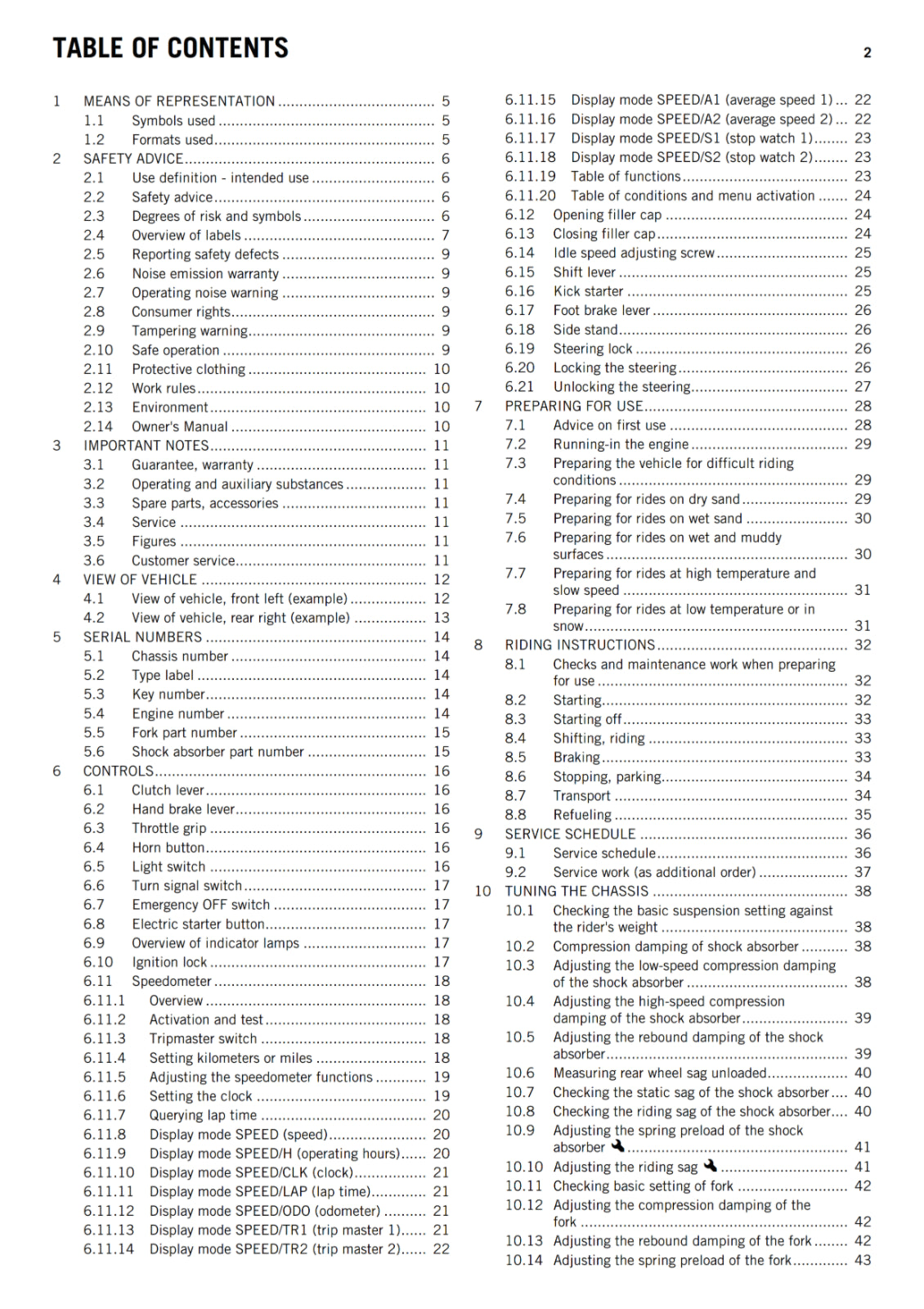 KTM 2013 - 350 EXC-F USA - OWNERS MANUAL USER GUIDE