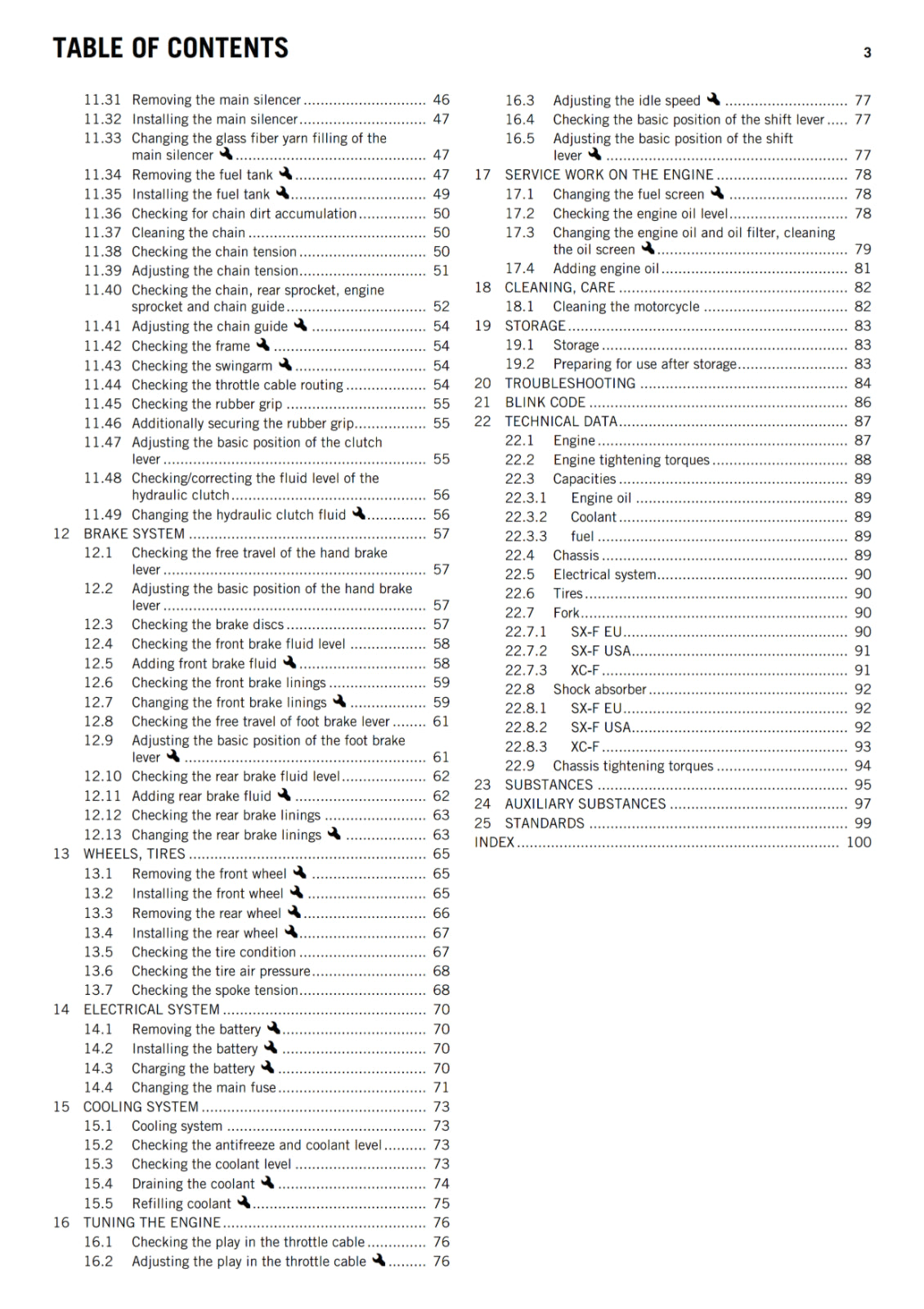 KTM 2013 - 350 SX-F XC-F - OWNERS MANUAL USER GUIDE