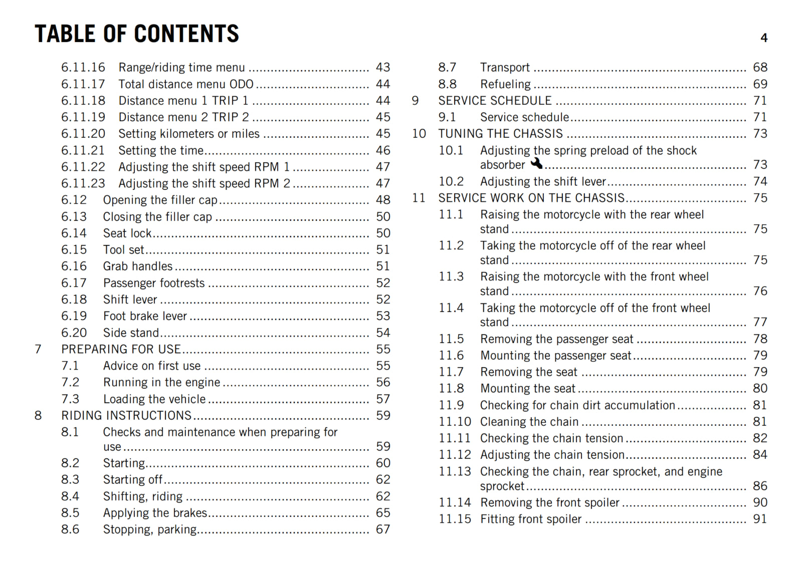 KTM 2013 - 390 DUKE - OWNERS MANUAL USER GUIDE