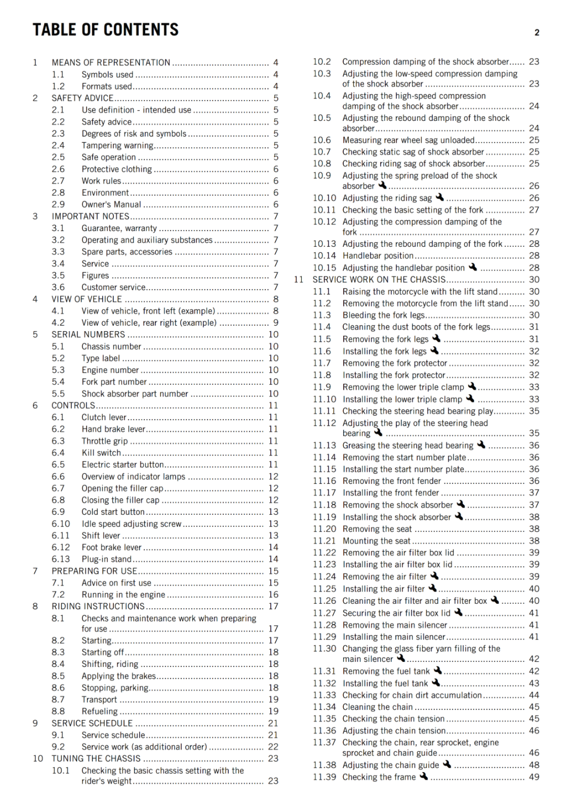 Smr Codes Guide KTM 2013 - 450 SMR - OWNERS MANUAL USER GUIDE– Manual Central