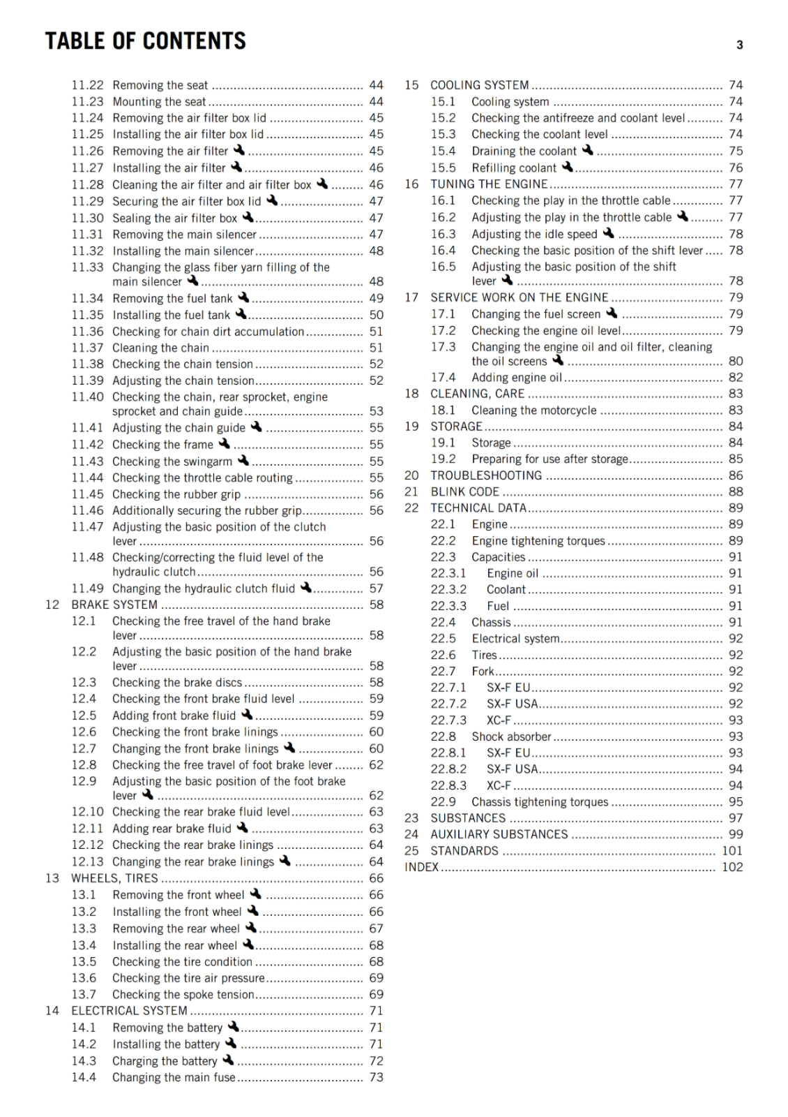 KTM 2013 - 450 SX-F FACTORY EDITION XC-F - OWNERS MANUAL USER GUIDE