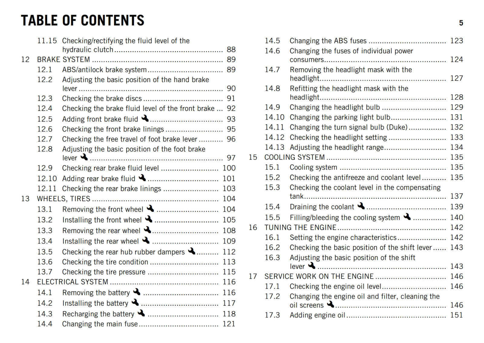 KTM 2013 - 690 DUKE R - OWNERS MANUAL USER GUIDE