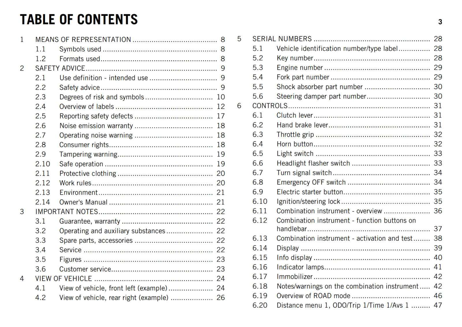 KTM 2013 - 1190 RC8 R USA - OWNERS MANUAL USER GUIDE