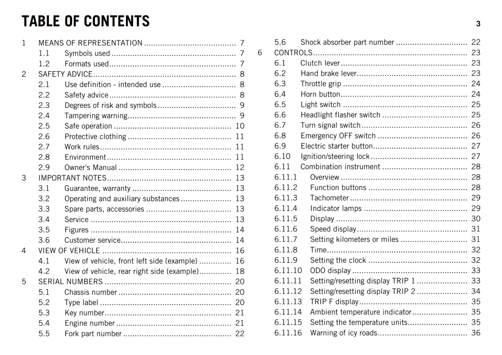 KTM 2013 - 990 SUPER DUKE R - OWNERS MANUAL USER GUIDE