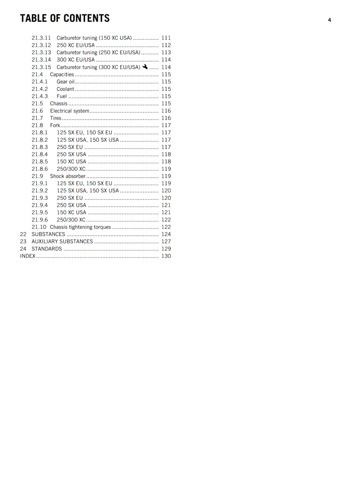 KTM 2014 - 125 150 250 300 SX XC - OWNERS MANUAL USER GUIDE