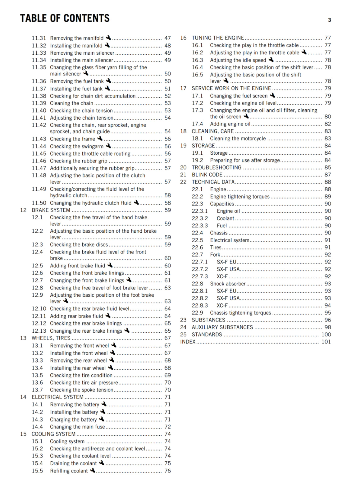 KTM 2014 - 350 SX-F XC-F - OWNERS MANUAL USER GUIDE