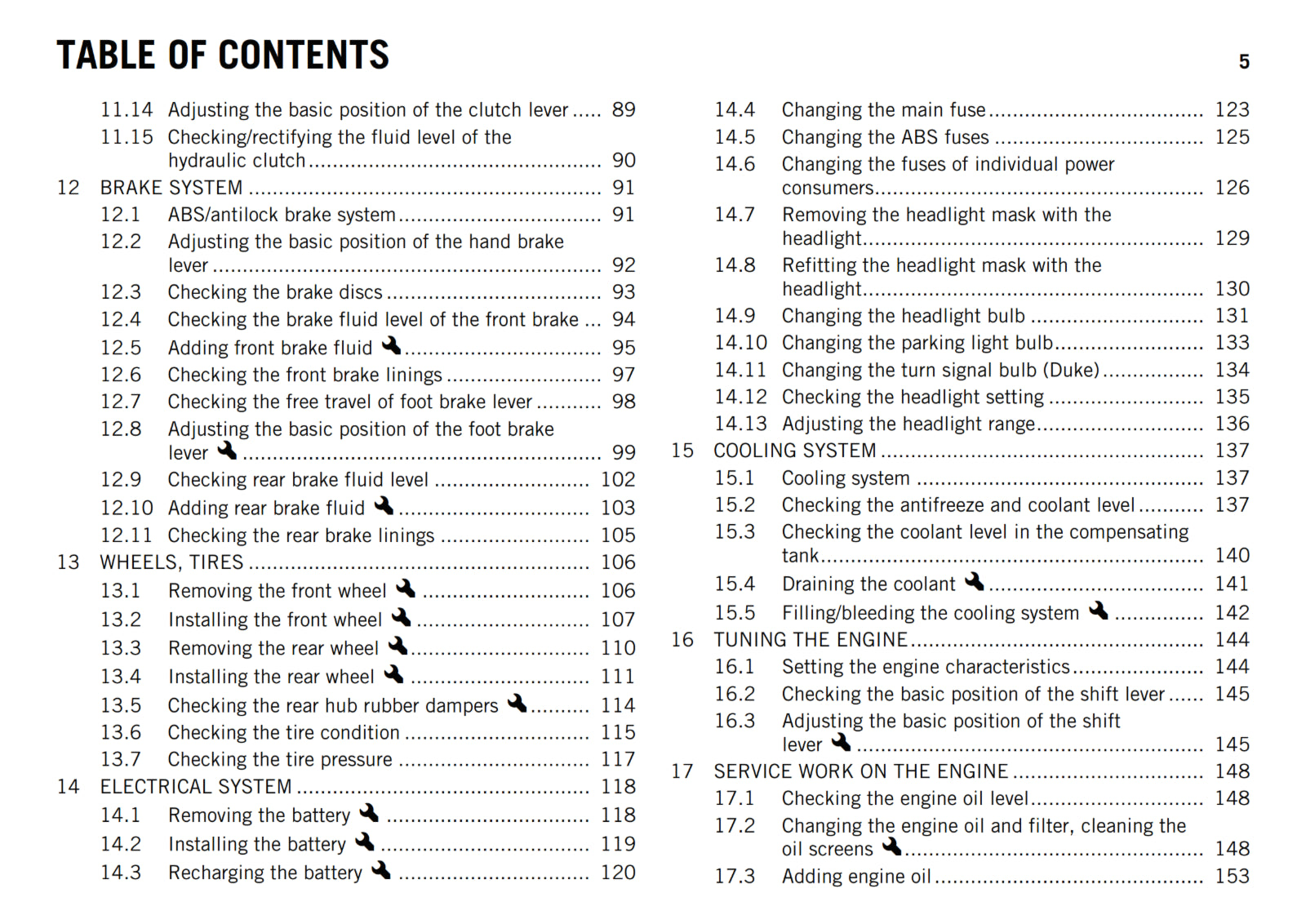 KTM 2014 - 690 DUKE R - OWNERS MANUAL USER GUIDE
