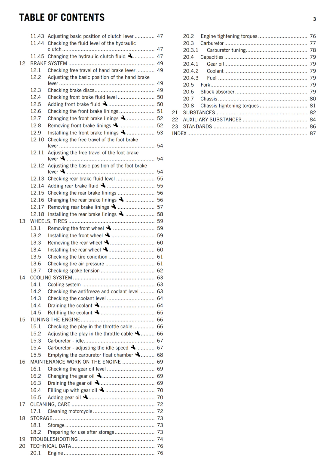 KTM 2015 - 65 SX - OWNERS MANUAL USER GUIDE