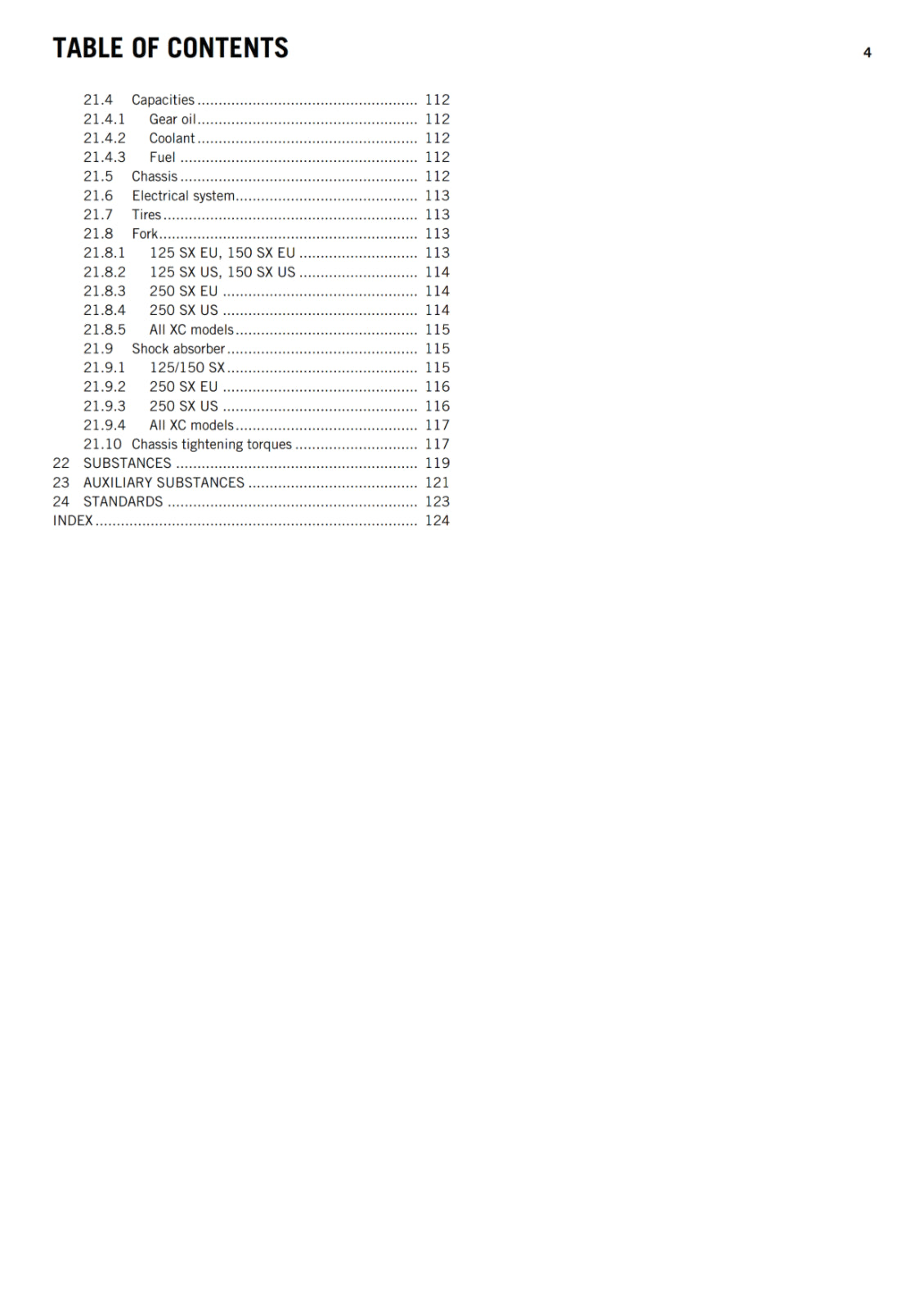 KTM 2015 - 125 150 250 300 SX XC - OWNERS MANUAL USER GUIDE