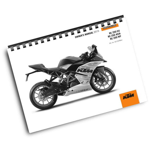 KTM 2015 - RC 250 - OWNERS MANUAL USER GUIDE