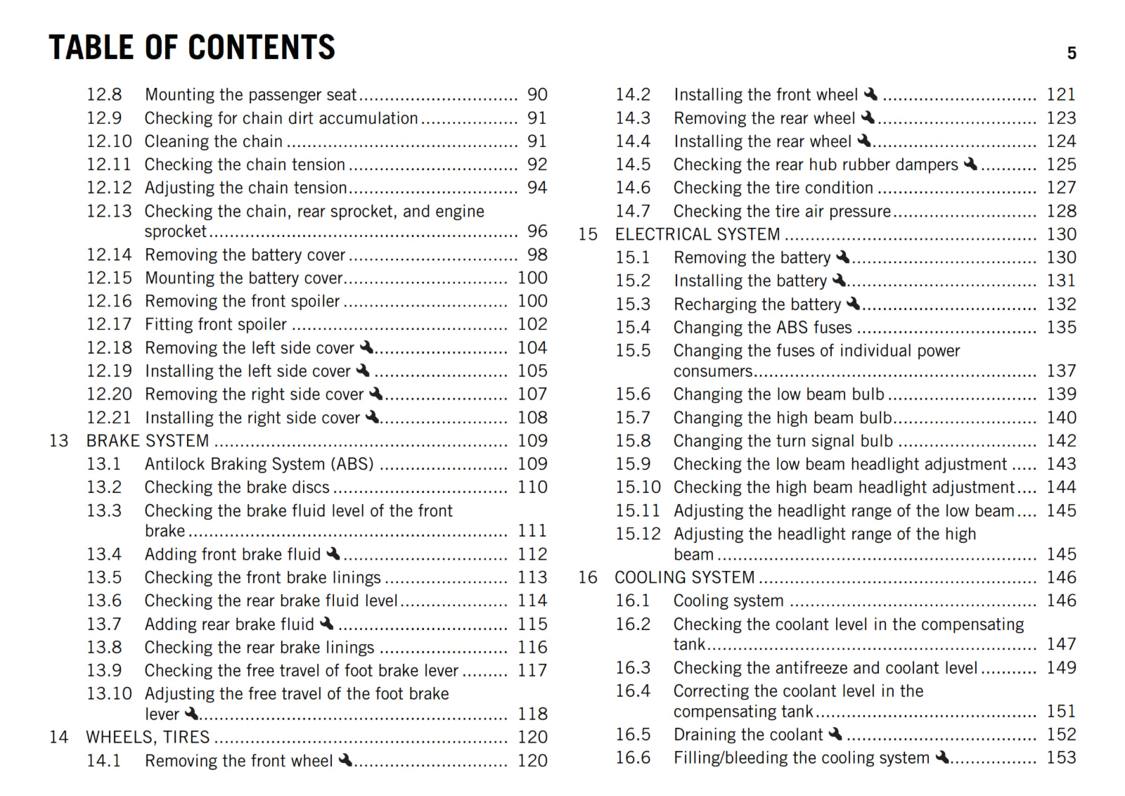 KTM 2015 - RC 390 US - OWNERS MANUAL USER GUIDE
