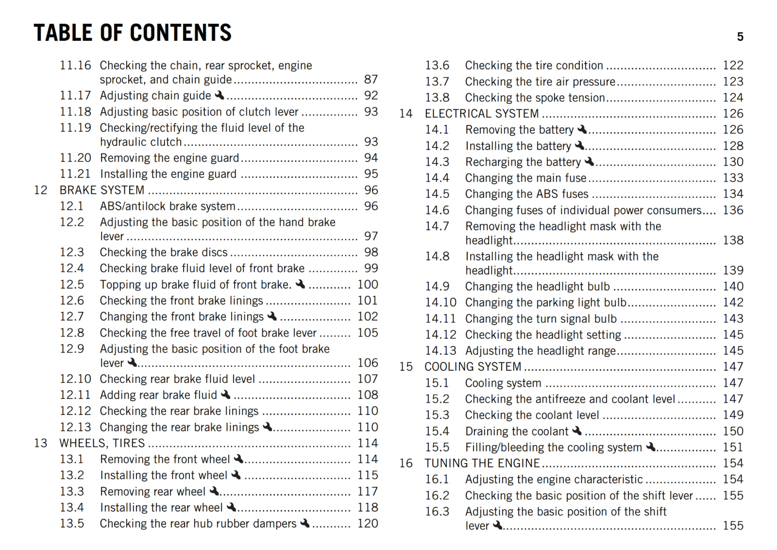 KTM 2015 - 690 ENDURO R - OWNERS MANUAL USER GUIDE