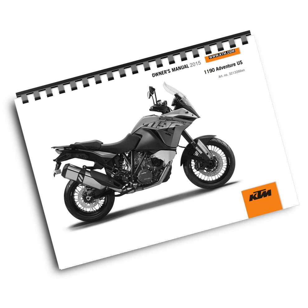 KTM 2015 - 1190 ADVENTURE US - OWNERS MANUAL USER GUIDE