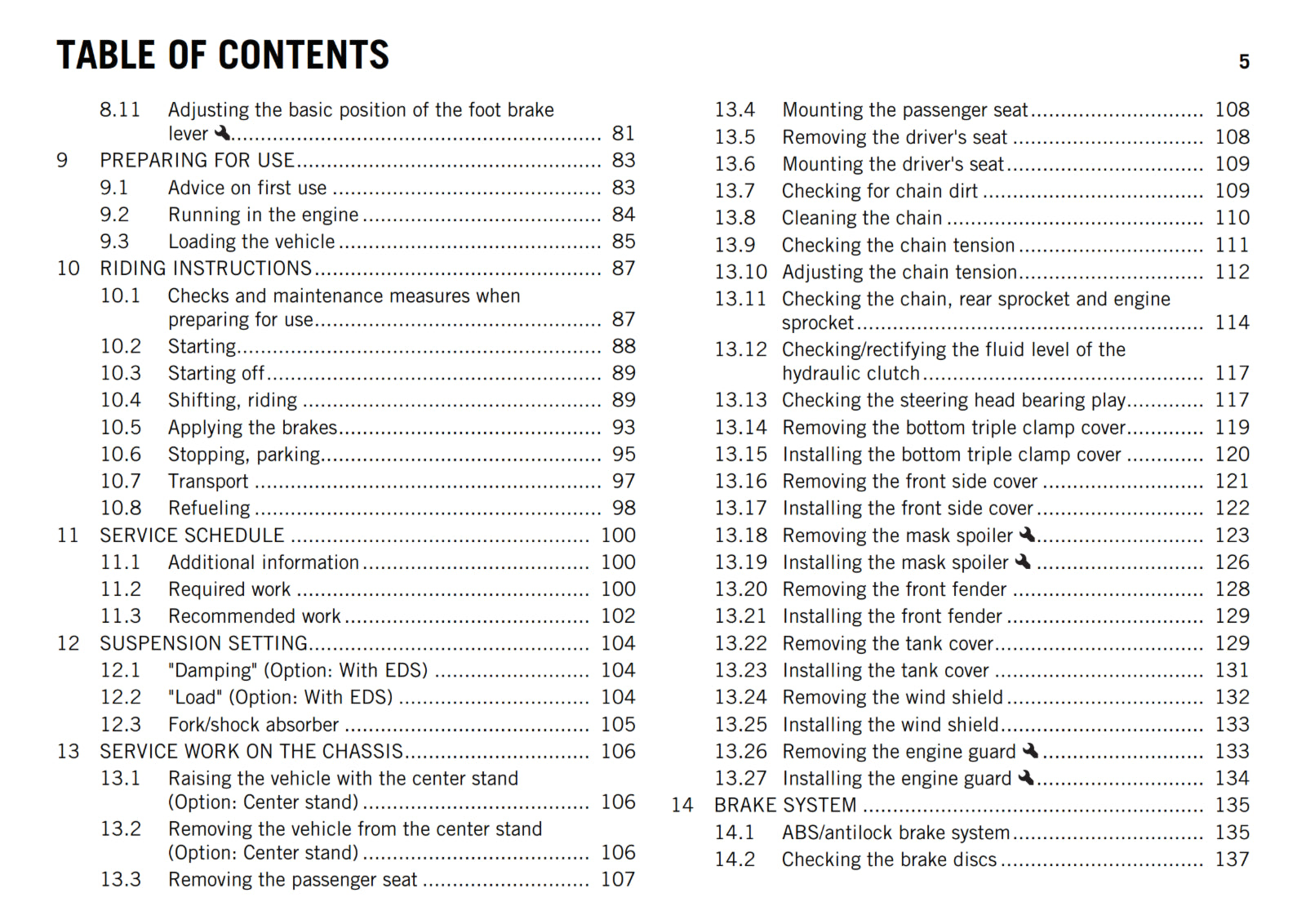 KTM 2015 - 1190 ADVENTURE US - OWNERS MANUAL USER GUIDE
