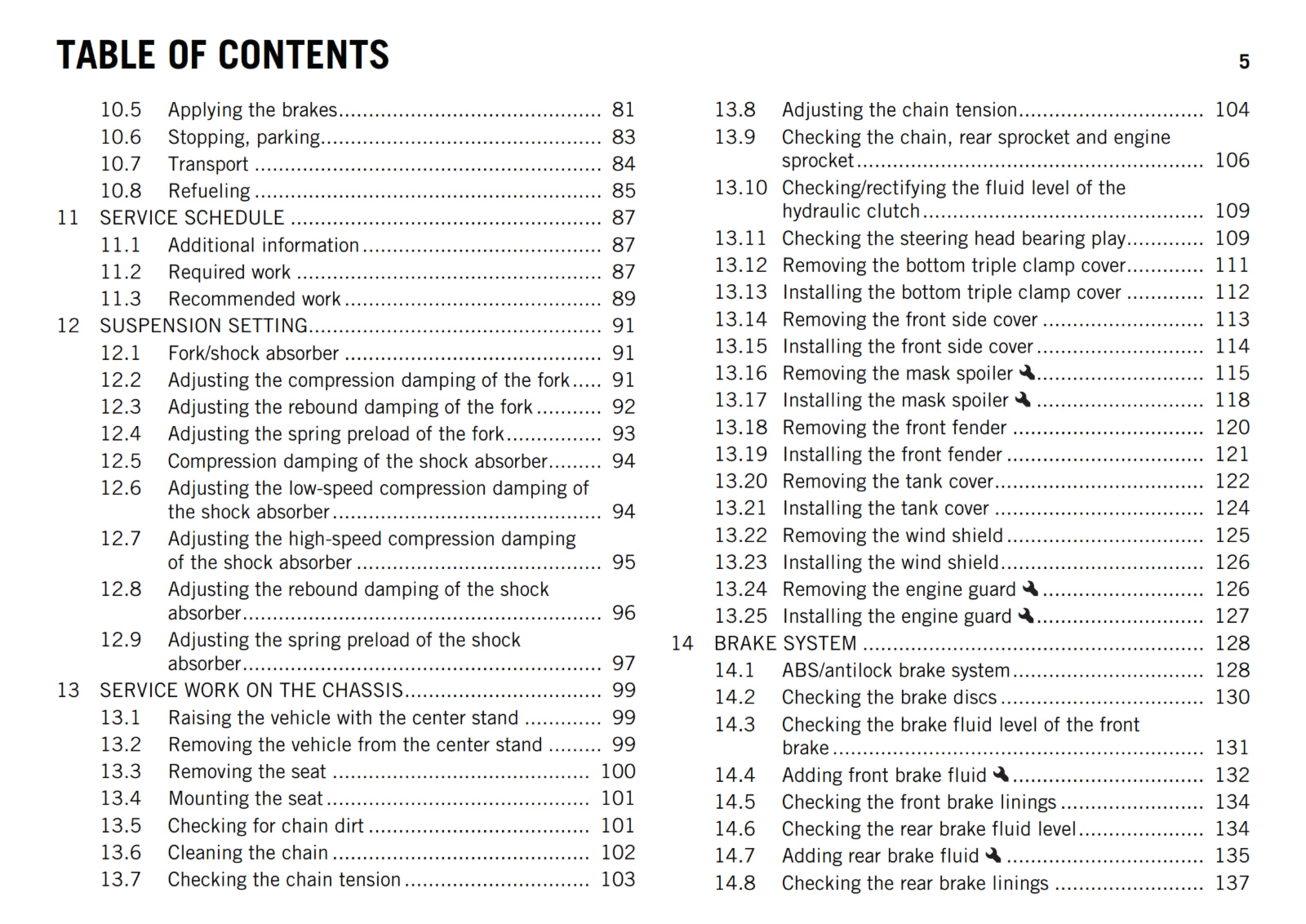 KTM 2015 - 1190 ADVENTURE R - OWNERS MANUAL USER GUIDE