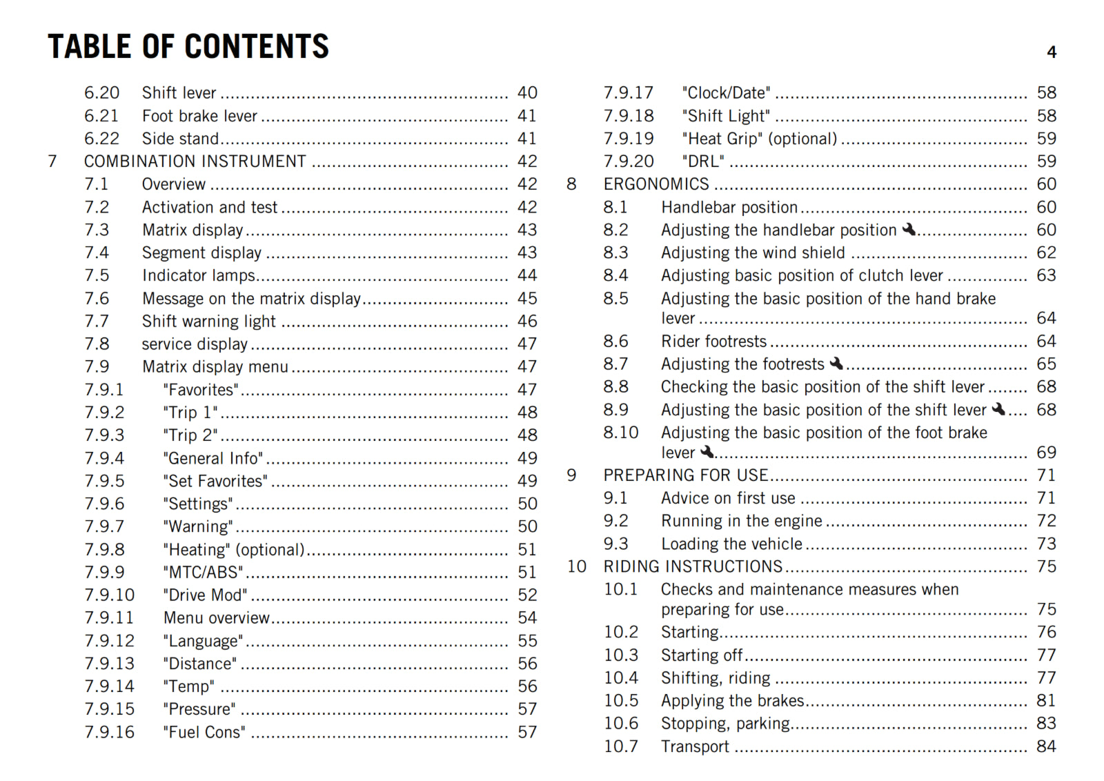 KTM 2015 - 1050 ADVENTURE - OWNERS MANUAL USER GUIDE