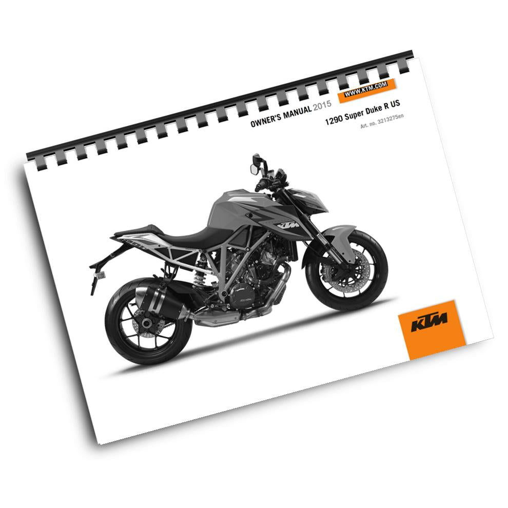 KTM 2015 - 1290 SUPER DUKE R US - OWNERS MANUAL USER GUIDE